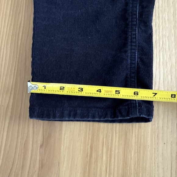 Boden Blue Corduroy Pants Navy Cord Slim Straight Leg Trouser Women 10 R - Picture 4 of 9